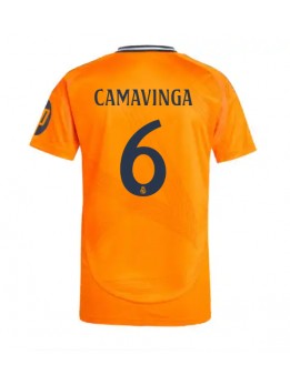 Billige Real Madrid Eduardo Camavinga #6 Bortedrakt 2024-25 Kortermet